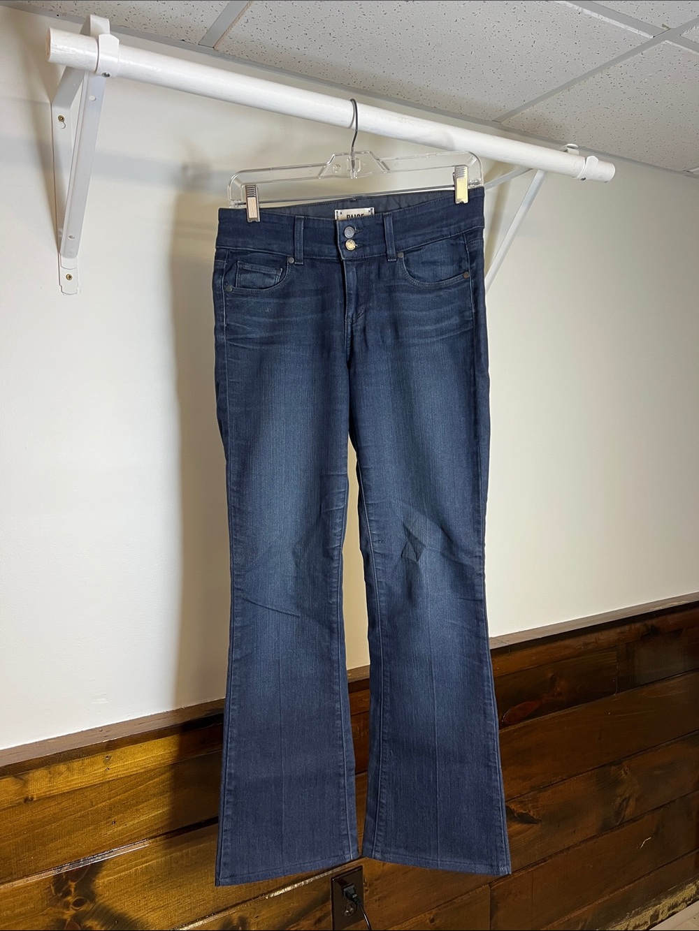 Anthropologie Paige Hidden Hills Dark Indigo Bootcut Jeans- 26‎ or 2